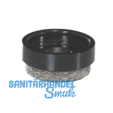 QuickClick Einsatz ULTRASOFT zum Aufdr�cken � 17 mm, Kunststoff schwarz