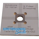 UNIFIX Fr�sschablone f�r Halter Gr��e 2