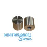 SIMAUSROM Glasklebeteller 25 x 20 mm Edelstahl rostfrei