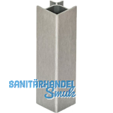VOLPATO Sockelblenden-Au�enecke 90� 100 mm Kunststoff Edelstahl Effekt geb�rstet