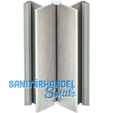 VOLPATO Sockelblenden-Ecke verstellbar 150 mm Kunststoff Edelstahl Effekt