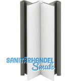 VOLPATO Sockelblenden-Ecke verstellbar 150 mm Kunststoff wei� hochglanz