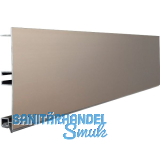 VOLPATO Sockelblende 100 mm Alu Edelstahl-Effekt