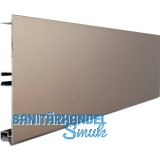 VOLPATO Sockelblende 120 mm Alu Edelstahl-Effekt