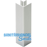 VOLPATO Sockelblenden-Au�enecke 90� 150 mm Alu Edelstahl-Effekt