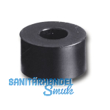 Abstandhalter, � 20 mm, Bohr � 10 mm, L�nge 10 mm, Hart-PVC schwarz