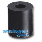 Abstandhalter, � 20 mm, Bohr � 10 mm, L�nge 20 mm, Hart-PVC schwarz