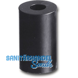 Abstandhalter, � 20 mm, Bohr � 10 mm, L�nge 27 mm, Hart-PVC schwarz