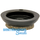 QuickClick Einsatz ULTRASOFT zum Aufdr�cken � 20 mm, Kunststoff schwarz