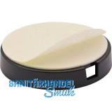 QuickClick Basisteil zum Kleben � 40 mm, H�he 6 mm, Kunststoff schwarz