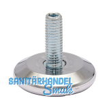 QuickClick H�henverstellschraube Ultrasoft-Einsatz, �37mm, M10x25mm, verchromt