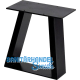 SIMAUSROM Bankkufe Trapez Stahl schwarz lackiert