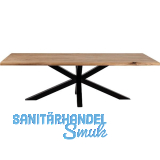 SIMAUSROM Stern-Tischgestell 1300 x 698,5 mm RAL9005 schwarz