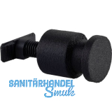 Mantelhaken Sillos zu Akustikpaneel, � 50 mm, Kunststoff schwarz