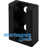 Nano Rohrtr�ger Endst�ck Wandmontage zu Schrankrohr, Messing schwarz