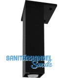 Dekorfu� 40x40 mm, L�nge 160 mm, verstellbar, Aluminium schwarz