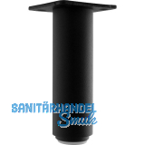 Dekorfu� Fu� � 30 mm, L�nge 100 mm, Aluminium schwarz