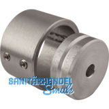 Wandscheiben 2-teilig 26 mm Edelstahl geschliffen