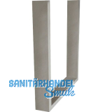 SIMAUSROM Bankkufe Regular Slim 412 mm Edelstahl geb�rstet