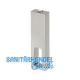 Nano Rohrtr�ger Mittelst�ck zu Schrankrohr, Messing Edelstahl Effekt