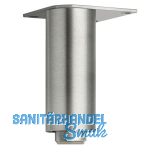 Dekorfu� Fu� verstellbar, � 40 mm, L�nge 190 mm, Aluminium geb�rstet