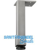 Dekorfu� 25x25 mm, L�nge 160 mm, Edelstahl geb�rstet