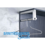 Garderobenb�gel Tora ausziehbar Breite 300 mm, H�he 150 mm, Edelstahl geb�rstet