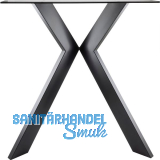 SIMAUSROM Tischkufe Xenja Stahl schwarz matt