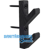 Mantelhaken Sinon zu Akustik- und Designpaneel, H�he 90 mm, Kunststoff schwarz