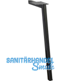 M�belfu� Square 20 x 20 x 400 mm, Stahl schwarz matt