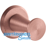 Mantelhaken Medellot Platte � 30, Tiefe 33, Aluminium kupferfarbig lackiert