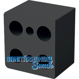 DISTACUBE� Distanzklotz 25 mm, Aluminium Oriongrau-matt