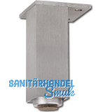 Dekorfu� 40x40 mm, L�nge 190 mm, verstellbar, Aluminium geb�rstet