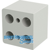 DISTACUBE� Distanzklotz 30 mm, Aluminium Seidenwei�-matt