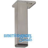 Dekorfu� 30x30 mm, L�nge 120 mm, Edelstahl geb�rstet