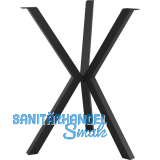 Tischgestell Etsi 3-Bein, � 675 mm, H�he 720 mm, Stahl schwarz strukturiert