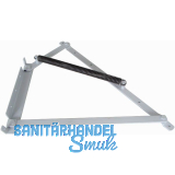 POHL Springaufbeschlag schwer EW-411 �ffnungswinkel 35� Stahl silber