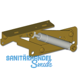 POHL Truhenbankbeschlag EW-421 mit Gasdruckfedern 300 N,Stahl blau verzinkt