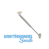 Hochstellst�tze Ella f�r Alurahmenprofil schmal Tragkraft 5kg silberfarbig