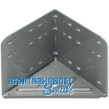 Bettwinkel STANDARD, 115 x 133 x 115 mm, Stahl silbergrau