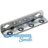 Winkel-Bettschiene SYSTEM 32, L 130, Stahl verzinkt