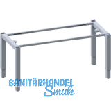 Sitz-Steh-Tischgestell 4-Leg Strong Fu�teil elektrisch h�henverstellbar grau