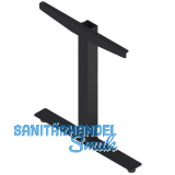 Tischgestell Basic 1 Seitenteile links/rechts Stahl schwarz RAL9005