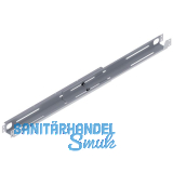 Tischgestell Basic 1 Traverse 1150-1750 mm, Stahl alufarbig RAL9006