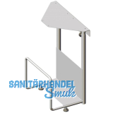 CPU-Halter V60 340 x 515 x 155 mm, Stahl wei�aluminium RAL 9006 matt