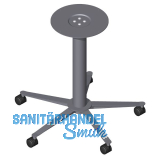 S�ulentischgestell 5-Stern 690 - 1130 mm schwarz