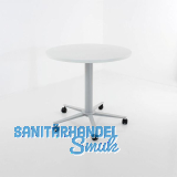 S�ulentischgestell 5-Stern 690 - 1130 mm silber