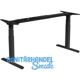 Tischgestell EVO Basic, elektrisch verstellbar, Breite 1200 - 1800 mm, schwarz