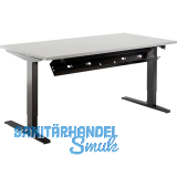 Kabelkanal abklappbar 871 - 1471 mm schwarz