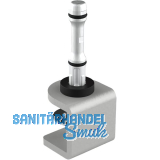 Befestigungsklammer Akustikpaneel Mira board, Stahl wei�aluminium, RAL 9006